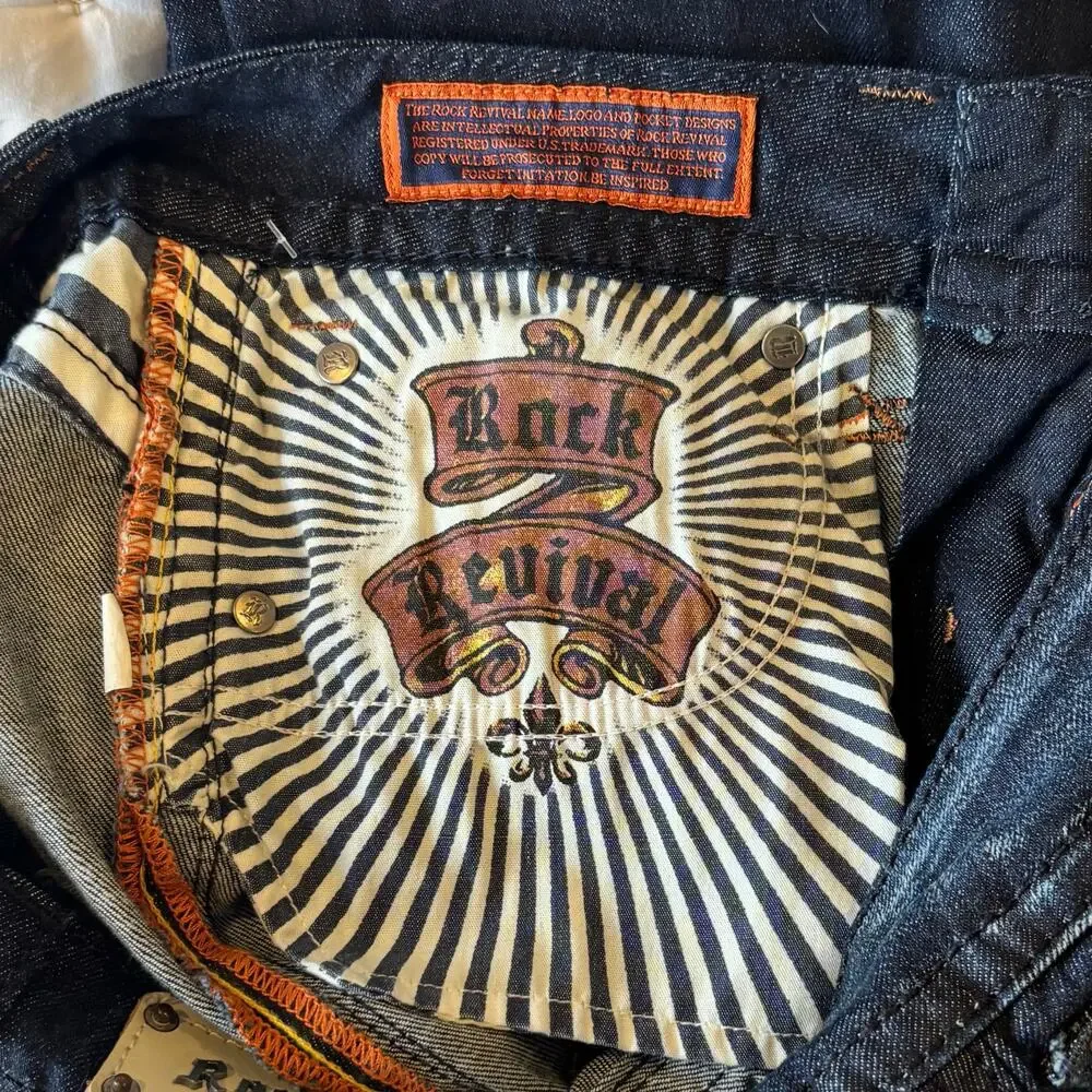 NWT Rock Revival Heather Bootcut Jeans Low Rise Y2K Rare 2010s Womens Size 30 - Picture 10 of 12